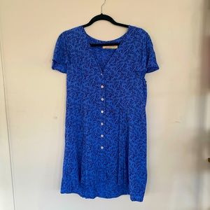 90’s inspired button up dress